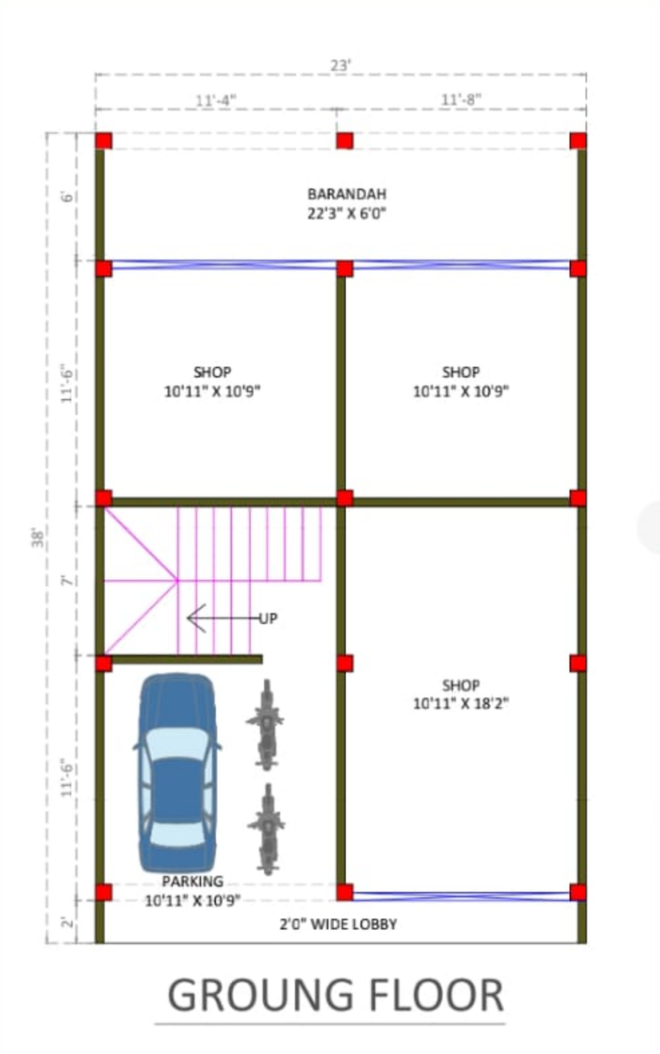 Commercial Shops Plan