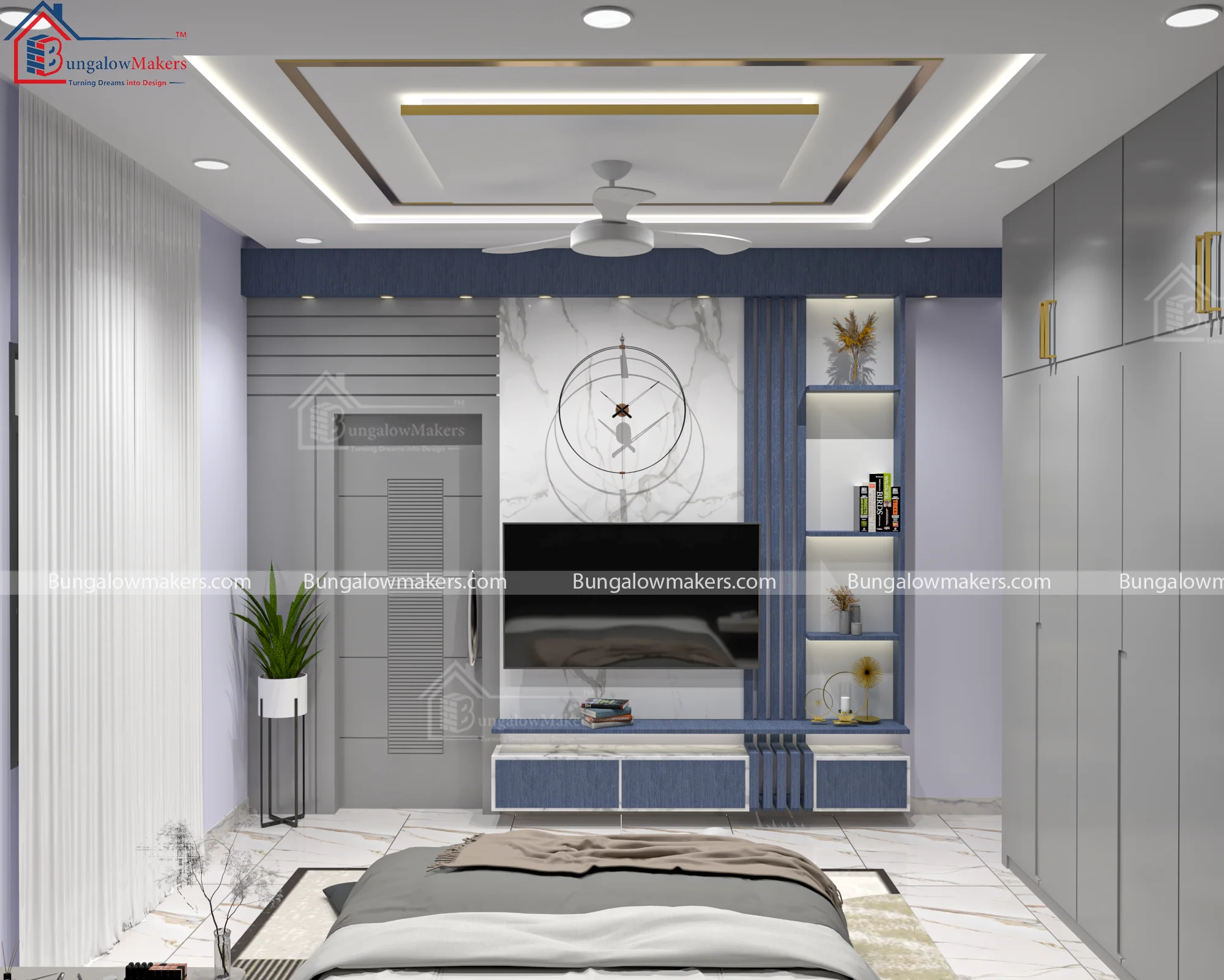 Bedroom interior plans design 1