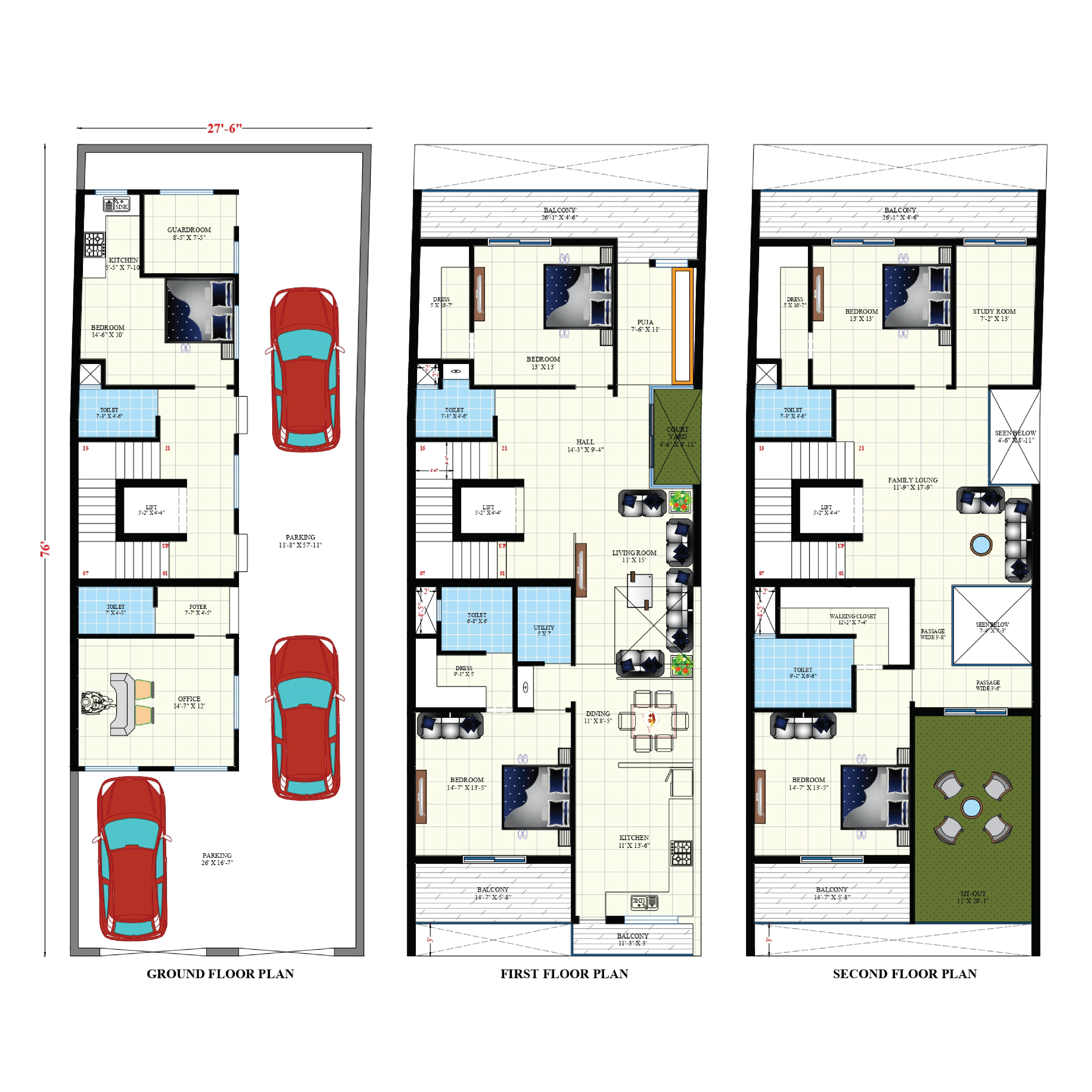 South Facing Plan